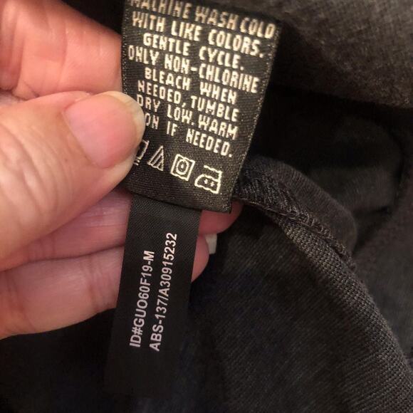 ABS by Allen Schwartz womans long sleeve top Sz M heathered gray - Picture 9 of 10